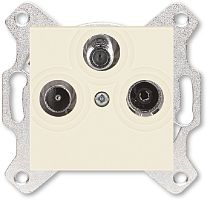 Розетка TV+R+SAT Оконечная без рамки ABB EPJ Levit 1-м. слоновая кость картинка